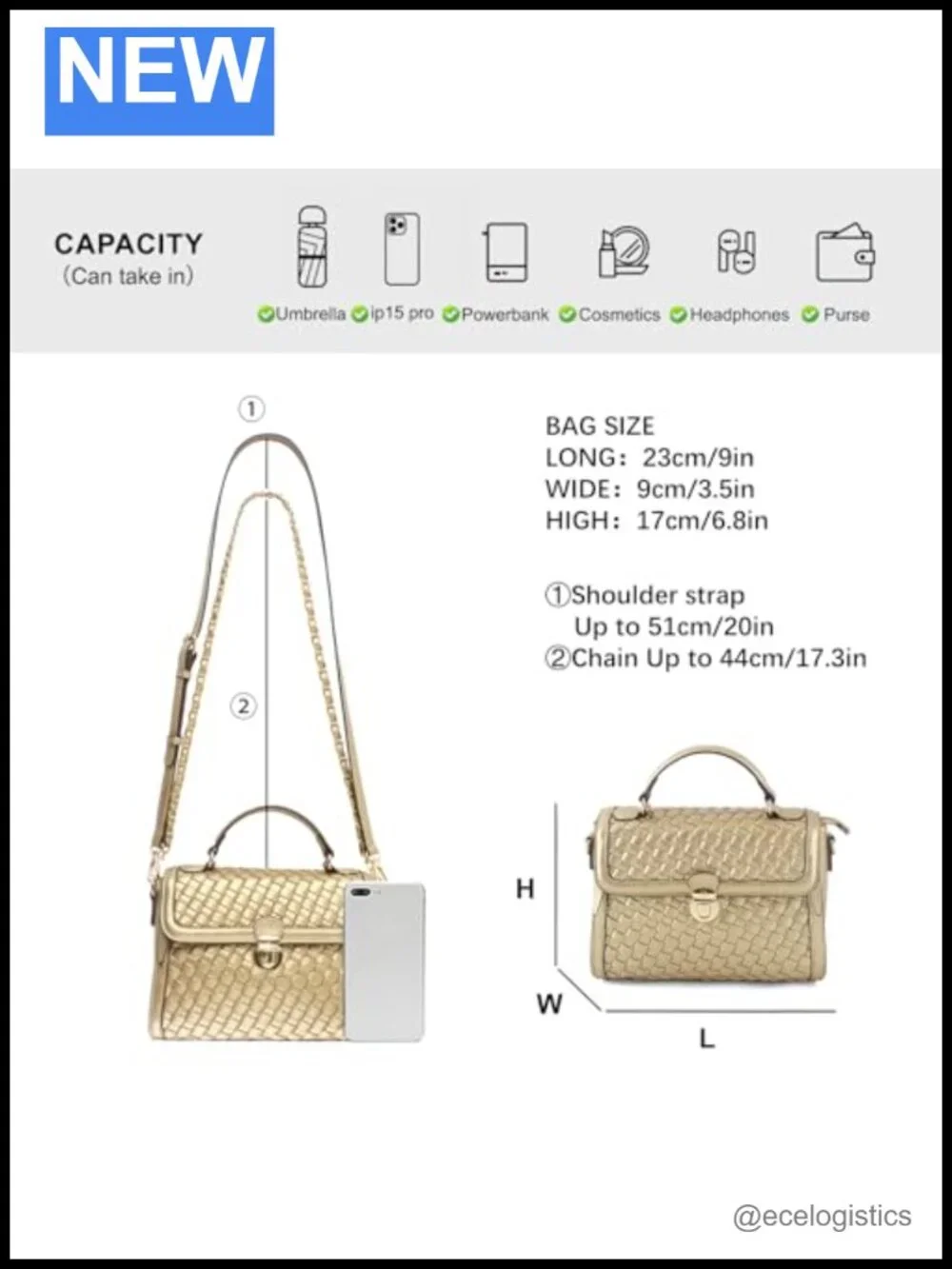 Vegan Leather Woven Satchel Crossbody Bag with Top Handle